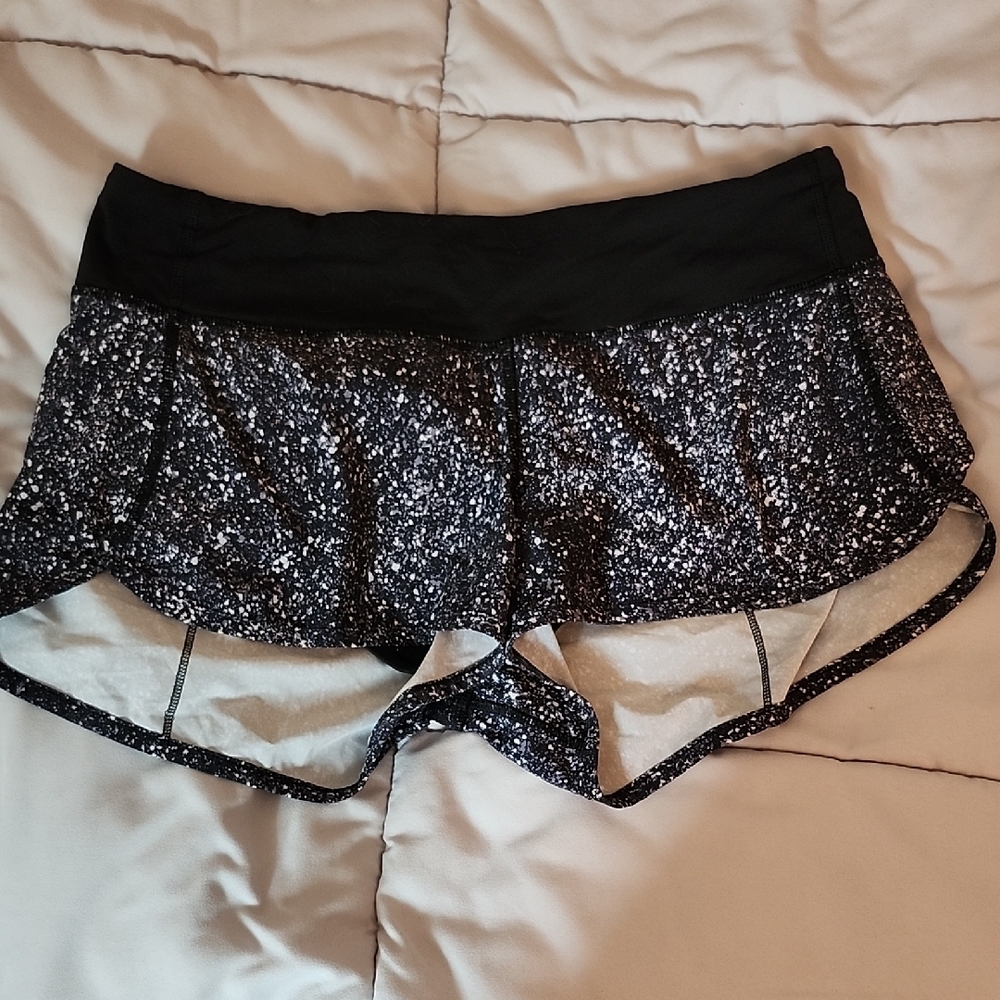 lululemon athletica Black and White Athletic Shorts